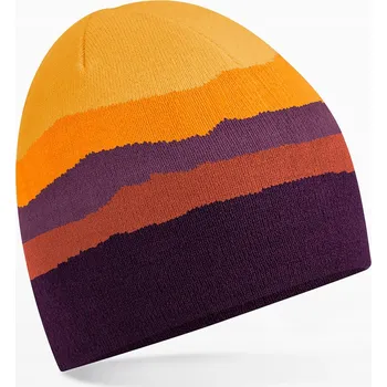 Čepice Beechfield zimní čepice beanie oranžová, univerzální velikost