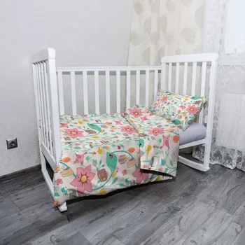 Povlečení Sablio Mikroplyšové dětské povlečení do postýlky Malování - 120x90 / 40x60