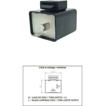 Osvětlení pro motocykl DZE přerušovač blinkrů HONDA; YAMAHA (DZE přerušovač blinkrů HONDA; YAMAHA)