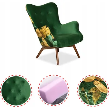 Křeslo Křeslo ušák Family Meble zelené