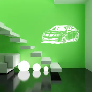 samolepka Sablio Samolepka na zeď: Závodní auto - 60x32 cm