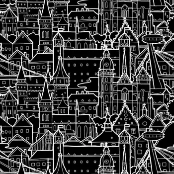 Látka letní softshell I love Slovakia černý by Takoy®