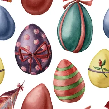 Imitace bavlněného plátna velikonoce - vajíčka