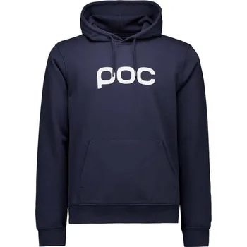 cyklistický dres POC mikina - HOOD - modrá/bílá 2XL