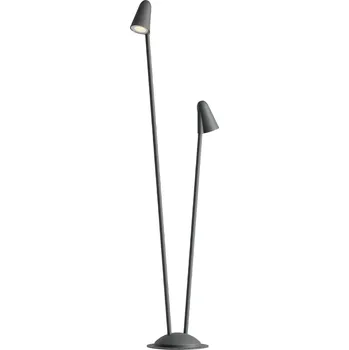 Stojací lampa Redo Venkovní stojací LED lampa NIVALIS, v. 110 cm Barva: Šedá, Teplota světla: 3000 K