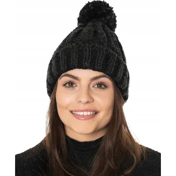 Čepice Megitarnow zimní čepice beanie černá, univerzální velikost