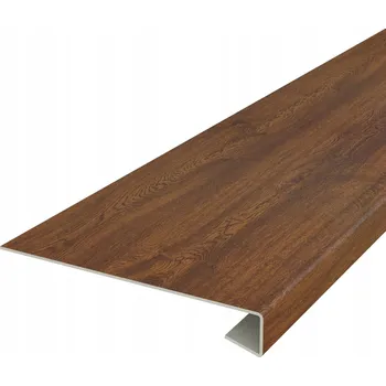 Parapet RENOVAČNÍ PVC KRYT / NÁSTAVEC NA VNITŘNÍ PARAPET VILO 38 Cm OŘECH 2M A