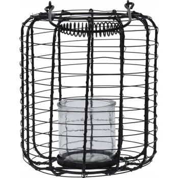 Obraz Lucerna černá kovová 22 cm