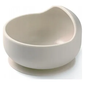 dětská jídelní sada Miseczka Babyono béžová silikonová