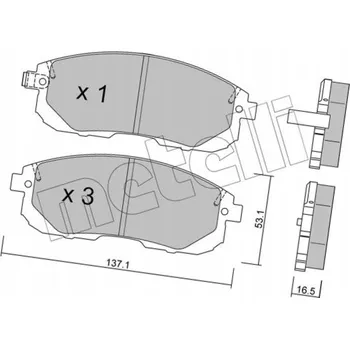 Brzdová destička Metelli 22-0876-0 Sada brzdových destiček, kotoučové brzdy