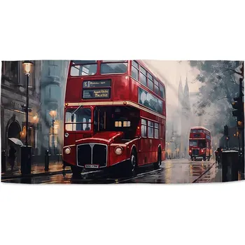 Osuška Sablio Ručník Londýn Double-decker 2 - 50x100 cm