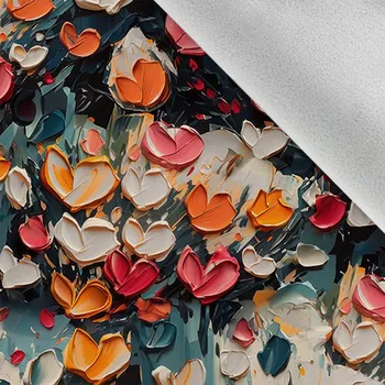 Softshell zimní malovaná srdce