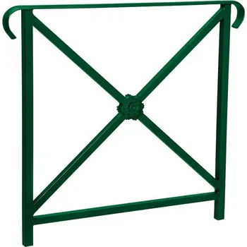 Zábradlí Procity Zábradlí Héritage, délka 800 mm, dvě madla, jednoduchý kříž s růžicí, barva zelená RAL6005