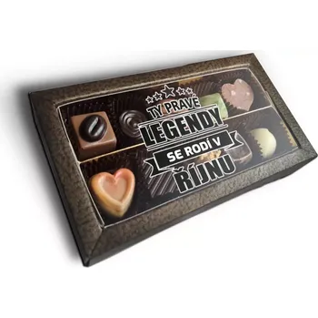 Bonboniéra Sablio Pralinky Ty pravé legendy se rodí v říjnu - 10 ks pralinek