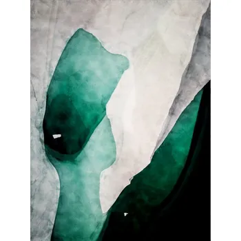 Funkční počesaná teplákovina PANEL 78x104 cm abstrakt akvarel