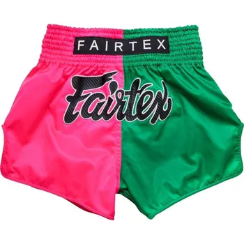 FAIRTEX Fairtex trenky na Thajský box BS1911 - zelená/růžová Velikosti: XL ZELENÁ