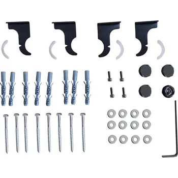 Radiátor Upevňovací set Rotheigner DHK Style matt black 10021551 pro koupelnový radiátor