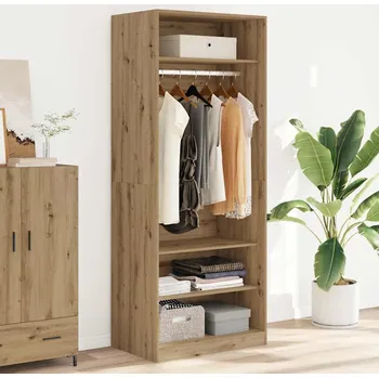 Příborník a kredenc zahrada-XL Šatní skříň dub artisan 80 x 50 x 200 cm kompozitní dřevo 3307701