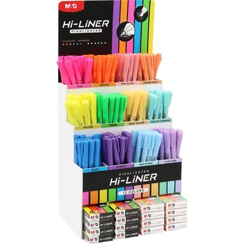 Zvýrazňovač Hi-Liner M&G - stojan 352 ks