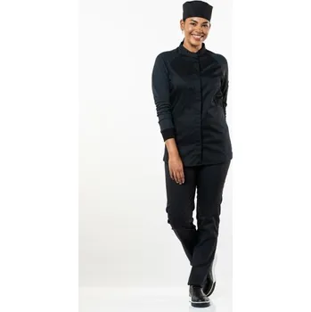 Gastro oděv Chaud Devant | Dámský kuchařský rondon Sorella UFX Black - Black / XL / XL / černá