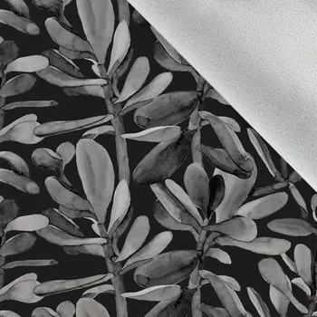 Softshell zimní tučnolist malovaný černý