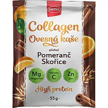 Dětská výživa SEMIX Collagen ovesná kaše pomeranč a skořice 55 g