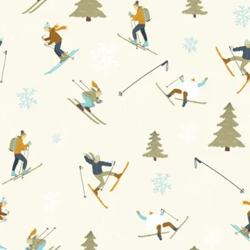 Funkční úplet na trička lyžaři na svahu