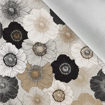 Softshell zimní Amelia sépiové květy