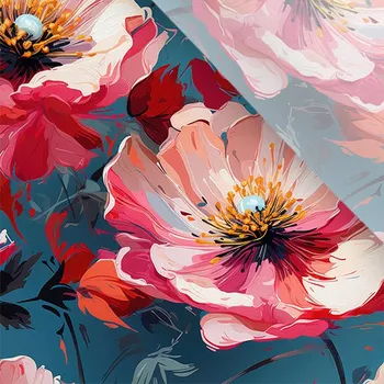 Umělé hedvábí / silky mírně elastické poppy viva magenta