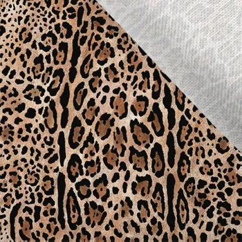 Flaušová kabátovina leopard