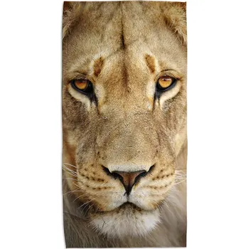 Osuška Sablio Ručník Pohled lvice - 50x100 cm