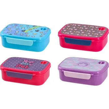 Svačinový box JUNIOR-ST Plastový box na svačinu 765 ml - pro děti (4 motivy)