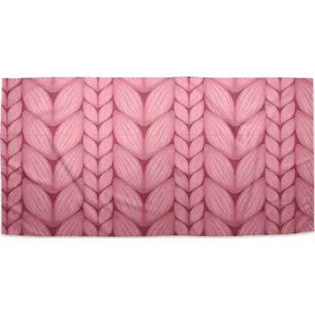 Ručník Sablio Ručník Růžové pletení - 70x140 cm