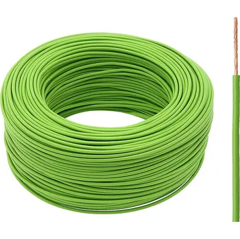 elektrický kabel Zelený elektrický kabel 1x1,5 mm