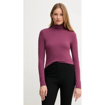 Pánská móda Tričko s dlouhým rukávem United Colors of Benetton 3Z12D2010 fialová 49X, vel. S