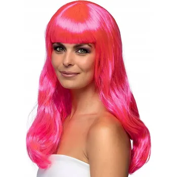 Boland paruka dlouhé růžové vlasy s ofinou
