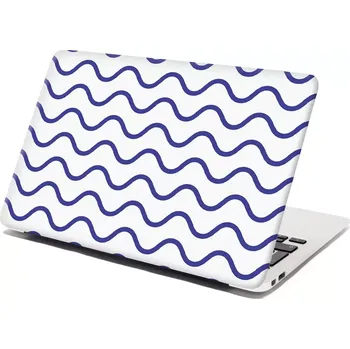 samolepka Sablio Samolepka na notebook Modré vlnky - 29x20 cm