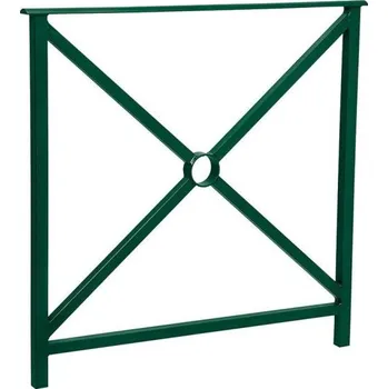 Zábradlí Procity Zábradlí Héritage, délka 800 mm, bez madel, jednoduchý kříž, barva zelená RAL6005