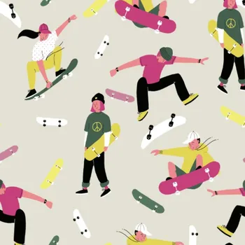 Funkční termo úplet s počesem skejteru žlutí