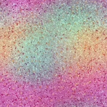 Látka na plavky, fitness oblečení potisk glitry Duha