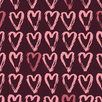 Látka na plavky, fitness oblečení kreslená srdce