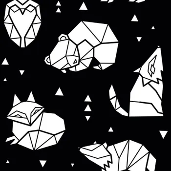 Funkční úplet na trička geometrické zvířátka