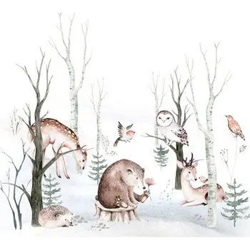 Imitace bavlněného plátna PANEL XL 80x100 v lese