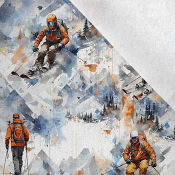 Funkční termo úplet s počesem horský lyžař