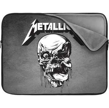 pouzdro na notebook Sablio Obal na notebook METALLICA Lebka Šedá - 17
