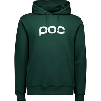 cyklistický dres POC mikina - HOOD - zelená/bílá XL