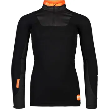 cyklistický dres POC Cyklistické triko s dlouhým rukávem - RESISTANCE LAYER - černá/oranžová