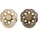 BIBS Boheme dudlíky z přírodního kaučuku vel. 2 - Vanilla/Dark Oak