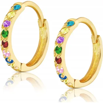 Náušnice Zlaté náušnice Princess Sparkle multicolor 585