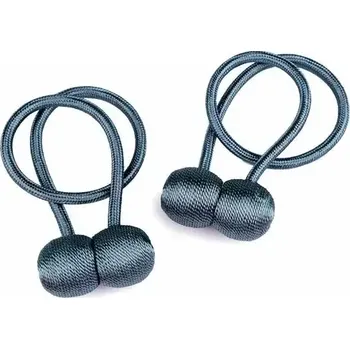 Sablio Dekorační úvaz na závěsy s magnetem - tmavě modrá